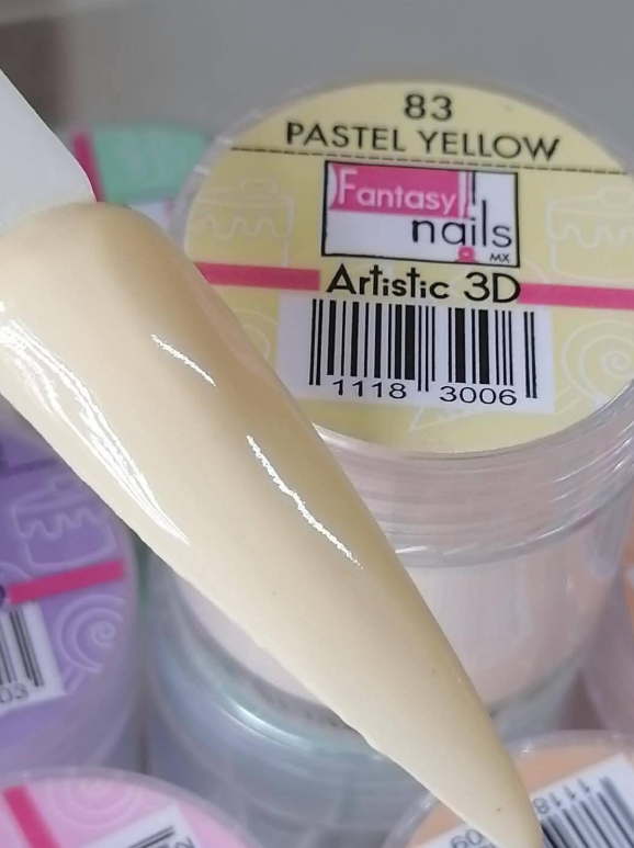 ACRILICO #83 PASTEL YELLOW FANTASY NAILS